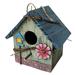 Tarmeek Bird House Wooden Bird Feeder Outdoor Bluebird House for Outside Clearance Wooden Birdhouse Finch Cardinals Hanging Birdhouse Nesting Box for Wild Bird