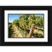 Duval Richard 14x11 Black Ornate Wood Framed with Double Matting Museum Art Print Titled - Washington State-Columbia Valley Old vine cabernet at Gamache Vineyard