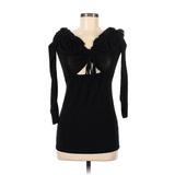 Another Reason Casual Dress Open Neckline Long Sleeve: Black Dresses - Women's Size 8