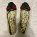 Gucci Shoes | Authentic Gucci Ivory Sylvie Green & Red Web Bow Flats | Color: Cream | Size: 39.5