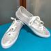 Converse Shoes | Converse All Star Gemma Stingray Silver Metallic Womens Leather Low Top Size 9.5 | Color: Silver | Size: 9.5