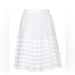 Burberry Skirts | Burberry Brit Cotton & Silk White Skirt | Color: White | Size: 8