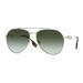 Burberry Accessories | Burberry | Light Goldtone & Green Gradient Carmen Aviator Sunglasses | Color: Silver | Size: Os