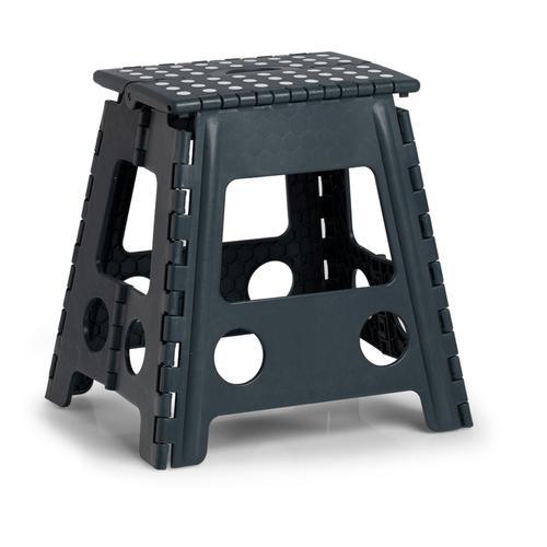 Klappstuhl ZELLER PRESENT Stühle grau (anthrazit, anthrazit) Klappstühle Kunststoff, klappbar, Sitzhöhe 39 cm