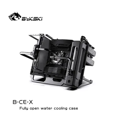 Bykski ATX Open Frame Guardian Viewing Gaming Computer Case DIY Full Aluminium Water-Cooled Châssis