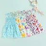 Baby Girl Summer Halter Dresses Print Cute Girls Dress Off Shoulder Little Girl Dress Fashion Kid