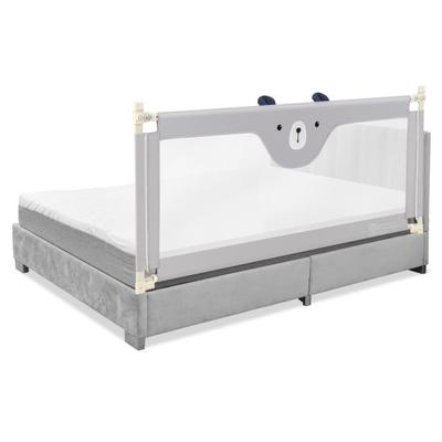 Costway Vertical Lifting Baby Bedrail Guard with Lock-Gray