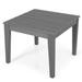 Costway 25.5 Inch Square Kids Activity Play Table-Gray