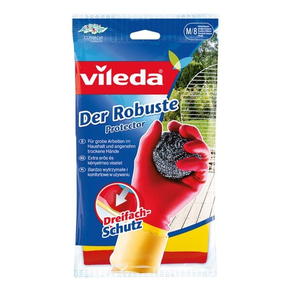 Vileda Gummihandschuh »Der Robuste« Größe: M rot