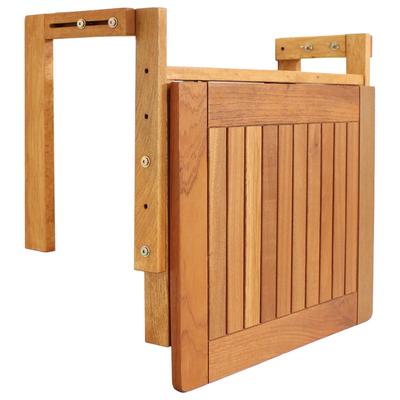 Meranti Folding Balcony Railing Table