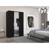 Bonnie Modern Wardrobe Armoire with Shelves and Hanging Rod - 47" Wide - N/A