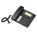 Meterk Black Corded Phone Desk Landline Phone Telephone DTMF/FSK Dual System Support Hands-Free/Redial/Flash/Speed Dial/Ring Control Built-in IC Chip Sound Real-time Date for Elderly Seniors Home