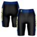 Women's Black/Blue Rochester Yellow Jackets Striped Design Bike Shorts