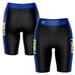 Women's Black/Blue McNeese State Cowboys Plus Size Striped Design Bike Shorts