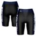 Women's Black/Navy Xavier Musketeers Plus Size Striped Design Bike Shorts