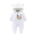 Toddler Clothing Toddler Baby Girls Boys Buttons Fuzzy Hooded Bear Romper Jumpsuit Coat