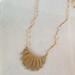 Anthropologie Jewelry | New Gold Finished Long Necklace Handcrafted | Color: Gold | Size: Os