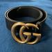 Gucci Accessories | A Black Gucci Belt With Gold Gucci Symbols | Color: Black | Size: Os