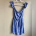 American Eagle Outfitters Dresses | American Eagle Off Shoulder Striped Dress | Color: Blue/White | Size: M