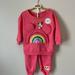 Disney Matching Sets | Disney Sweat Shirt And Matching Sweat Pants - 18 Months Nwt | Color: Pink | Size: 18mb