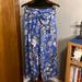 J. Crew Pants & Jumpsuits | J. Crew Wide Leg Botanical Print Linen Pants With Waist Tie | Color: Blue/Gray | Size: 6