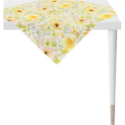 Mitteldecke APELT "6511 SUMMERTIME, Sommerdeko, Sommer", gelb, B:88cm L:88cm, Polyester, Baumwolle, Tischdecken, Digitaldruck Image