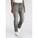 Low-rise-Jeans ALIFE & KICKIN "Straight-Fit AileenAK" Gr. 27, Länge 32, grau (grey used) Damen Jeans