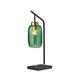 Everly Quinn Metal Desk Lamp Glass/Metal in Black/Green | 23.25 H x 6 W x 9.75 D in | Wayfair CAAAD7FA6E744216AA681E12FA4949A1