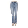 Hidden Jeans Jeans - High Rise Skinny Leg Denim: Blue Bottoms - Women's Size 26 - Distressed Wash