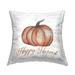Stupell Happy Harvest Rustic Pumpkin Printed Throw Pillow Design by Yass Naffas Designs