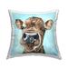 Stupell Close Up Farm Cow Face Printed Throw Pillow Design by Jen Seeley