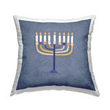 Stupell Intricate Hanukkah Menorah Pattern Printed Throw Pillow Design by Lady Louise Designs