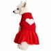 My Cutie Princess Dog Sweater Dress, Medium, Red