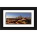 Probst Greg 14x8 Black Ornate Wood Framed with Double Matting Museum Art Print Titled - Downtown Seattle skyline in the evening light-Seattle-Washington State