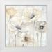 Coulter Cynthia 12x12 White Modern Wood Framed Museum Art Print Titled - Gray Poppy Garden II