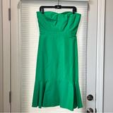 J. Crew Dresses | J.Crew Green Strapless Mermaid Midi Dress (8) Brand New-Wedding, Cocktail, Prom | Color: Green | Size: 8