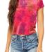 Free People Tops | Free People Bright Eyes Velvet T-Shirt | Color: Pink | Size: Various
