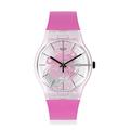 Swatch New Gent BIO-SOURCED Quartz Silicone Strap, Pink, 18 Casual Watch (Model: SO29K107), Pink