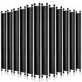 Peryiter Front to Back Rails Lateral Drawer Hanging File Bar Black File Cabinet Rails Stainless Steel File Cabinet Parts for Sides Letter Size File Folders Storage Organizer, 15.76'' Long(12 Pcs)