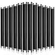 Peryiter Front to Back Rails Lateral Drawer Hanging File Bar Black File Cabinet Rails Stainless Steel File Cabinet Parts for Sides Letter Size File Folders Storage Organizer, 15.76'' Long(12 Pcs)