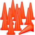 12 Pieces 15 inch Parking Cones,Traffic Cones, Orange Road Safety Parking Cones, Plastic Cones for Parking Lot Driving Training, Soccer Basketball Drills Indoor Outdoor Activity and Festive Events