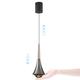Creative Lifting Lighting Touch Switch Dimming Pendant Light Bedroom Rise and Fall Mini Adjustable Hanging Lights Dining Room Aluminium Art Deco Chandeliers LED Bulb Included Warm Light Pearl Black