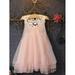 Toddler Kids Baby Girls Princess Chiffon Dress Sleeveless Lace Backless A-Line Tulle Gown Formal Party Dresses