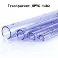 Tube en PVC UPVC transparent tuyau d'aquarium eau précieuse raccords durs jardin 50cm 2 pièces