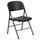 Flash Furniture DAD-YCD-50-GG Folding Chair w/ Black Plastic Back &amp; Seat - Steel Frame, Charcoal, 330-lb. Capacity