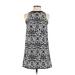 Ann Taylor LOFT Casual Dress - Shift: White Print Dresses - Women's Size 2X-Small Petite