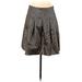 Nine West Formal Skirt: Black Polka Dots Bottoms - Women's Size 8