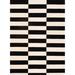 Canvello Modern Hand-Tufted White/Black Bsilk & Wool Area Rug- 8'9" X 11'9" - White - Black - 8' 9" X 11' 9"