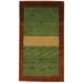 Canvello Hand Made Modern All Over Indo Gabbeh Rug - 3'0'' X 5'5'' - Multi Color - 3x5