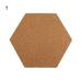 Biplut 1 Set Wall Mounted Cork Board Self Adhesive Hexagon Creative Wall Message Board Home Decor (Type 1)